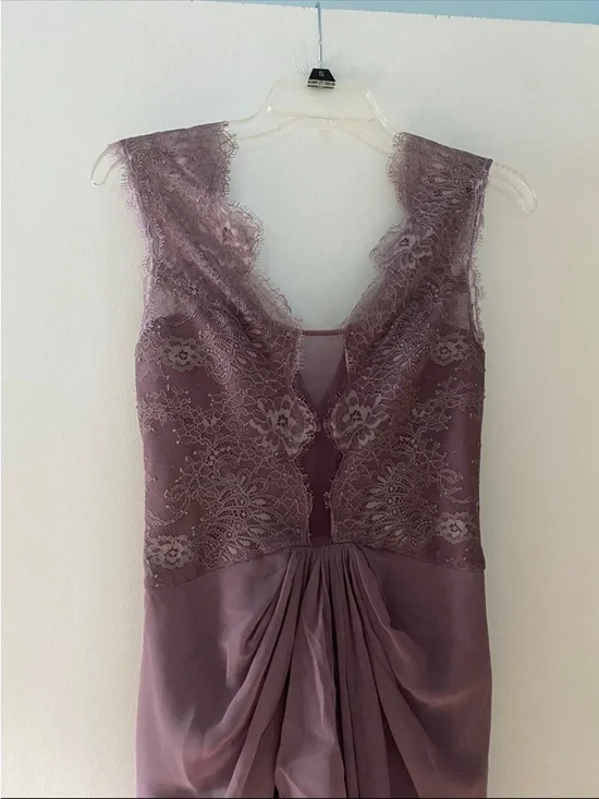 NWT BCBG Size 4 Vampire Diaries purple lace prom wedding dress ASO Elena Gilbert - Picture 8 of 11